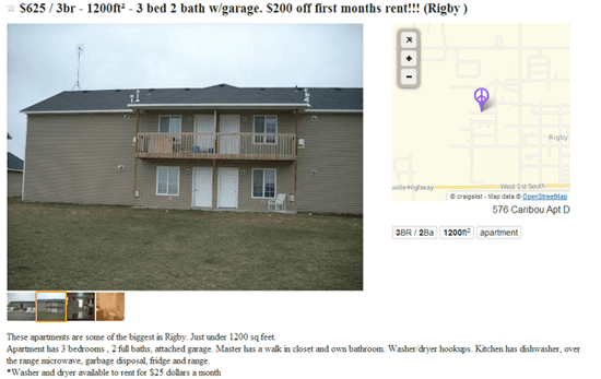 New Craigslist rules have changed the layout of enhanced listing ads